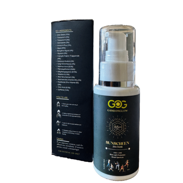 Fast absorbing sunscreen with niacinamide – no white cast